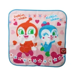 ミニタオル アンパンマン ハンカチタオル ギフトBOX ドキンちゃん チーム 25×25cm プレゼント 男の子 女の子