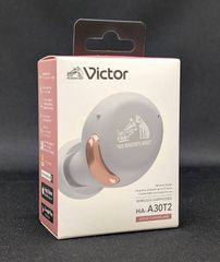 【Victor】未使用品 ワイヤレスイヤホン HA-A30T2-P ホワイト×ピンク ビクター ケンウッド/開封済未使用/ｍab0082