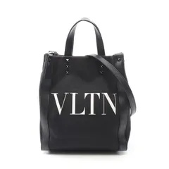 ヴァレンティノ・ガラヴァーニ Valentino Garavani トートバッグ VLTN ブラック キャンバス レザー VLTN 2wayトートバッグ レディース Used Bのサムネイル