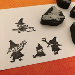 ハロウィン♪選べる 魔女 はんこ