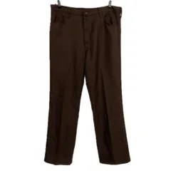 Wrangler ポリエステル ロングパンツ W38 ブラウン ラングラー 古着卸 アメリカ仕入 2508-839