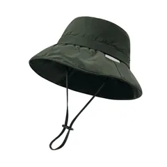 UVカット帽子 レディース UPF50+ 完全遮光 サイズ調整可 バケットハット 撥水加工 日焼け防止 日除け帽子 小顔 あご紐付き 超軽量涼 通気性 アウトドア 自転車 登山 海辺 旅行 通勤 日除けハットR10237