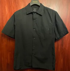 【JOURNAL STANDARD 取り扱い】 MADE IN USA製 S.K.U. SAVE KHAKI UNITED 半袖コットンシャツ ブラック XSサイズ