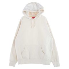 Supreme シュプリーム パーカー 21AW Contrast Hooded Sweatshirt フード ロゴ フーデット パーカー オフホワイト系 M【中古】