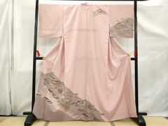 平和屋着物■訪問着　遠山風景文　金彩　松坂屋扱い　正絹　逸品　AAAT1322gw