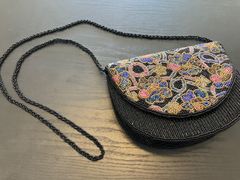 お値下げしました♪【美品】アンティーク・レトロ可愛いショルダーバッグ（柏ビーズ）