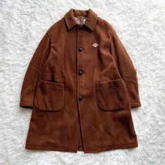 【美品】　ダントン　DANTON　ウールモッサロングコート　ウール　牛革使用