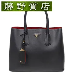 【PRADA】B2756T サフィアーノ Double ミディアム トートバッグ BUYMA VINTAGE 中古 【PRADA】B2756T サフィアーノ Double