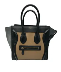 CELINE セリーヌ ラゲージ マイクロショッパー ハンドバッグ 中古 D4