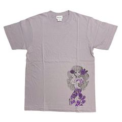 水森亜土 ニンギョ 半袖Tシャツ(M) ラベンダーミスト アパレル