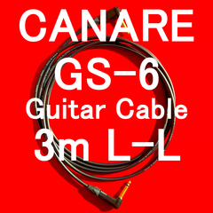 CANARE GS-6 Guitar Cable with Neutrik Gold Plated Plug LL 3m