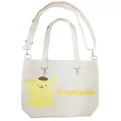 ☆ ポムポムプリン ☆ キャラクター コンバイントート 横 キャラクター トートバッグ 横 トート 手提げ トートバック 手提げバッグ 手提げバック コンバイントート 横型 かわいい キッズ 綿 子供 子ども こども キャラ 可愛い