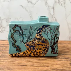 427『油滴 花入 花瓶 共箱』重義/骨董品 古美術 古玩 アンティーク