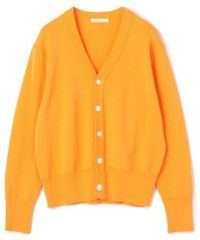 THE SHINZONE LONG RIB CARDIGAN オレンジ - メルカリ