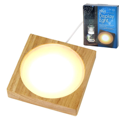 【訳ありアウトレット価格】SPICE OF LIFE(スパイス) 光る展示台 LED ディスプレイライト USBタイプ Sサイズ 10cm/ Mサイズ15cm スポットライト コースター 300ルーメン