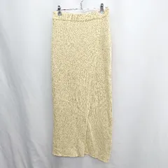◇ ⊂ Ungrid アングリッド ロング タイト スカート サイズF イエロー レディース E  【1411280032268】