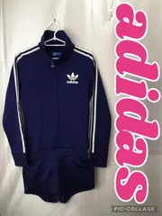 アディダス セットアップ 上下 短パン ヴィンテージ 80s 90s デカ襟高