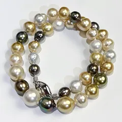 2025年最新】真珠 パール ネックレス 黒蝶真珠 パールネックレス