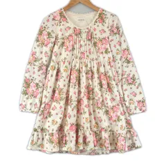 美品 LODISPOTTO ロディスポット 花柄・ボタニカル 春夏 SS ワンピース ポリエステル アイボリー レディース M【古着】【中古】【送料無料】