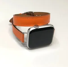 バンド#410 Apple Watch ＋エルメス+ レザー ゴールド 二重巻 未使用 ...