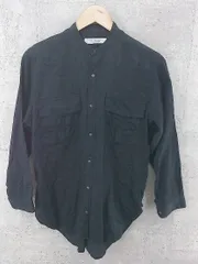 ◇ BEAUTY&YOUTH UNITED ARROWS ビューティアンドユース 長袖 ノーカラー シャツ ブラック #  【1002799918671】