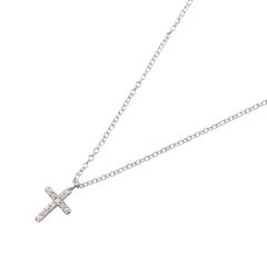 TIFFANY＆CO ティファニー スモールクロス ダイヤ ネックレス ネックレス
