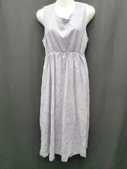 ◇ ⊂ apres jour バッククロス ノースリーブ 膝下 ワンピース サイズLL ブルー レディース P  【1409250028236】