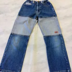 WASK ワスク デニムパンツ 120cm パッチワークデザイン 綿１００％ 日本製 キッズ 男の子