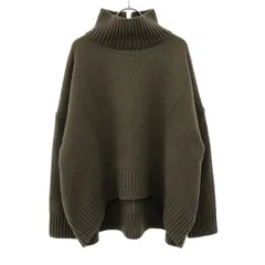 CINOH チノ 19AW オーバーサイズハイネックニットセーター 19WKN504 カーキ Fのサムネイル