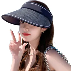 【数量限定】小顔効果 つば広 飛ばない 春夏 アウトドア 日除け帽子 吸汗速乾 UVカットUPF+50 テニス 麦わら サンハット ゴルフ レディース スポーツ サンバイザー 自動車 [IFSUN]