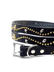 ③〇⑥ 送料込 スタッズ レザー ベルト アメカジ 　サイズオーダー　ナローベルト