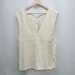 ◇ ⊂ ◎●未使用● classicalelf クラシカルエルフ 袖なし コート サイズM オフホワイト レディース E  【1412090015861】