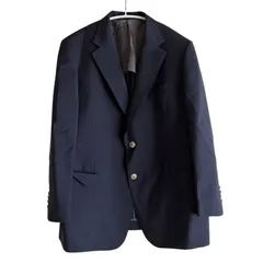 Z1539 DAKS LONDON ダックス テーラードジャケット 日本製 モヘヤ混 ウール ネイビー オンワード樫山製 メンズ BB5サイズ