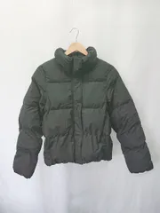 ◇ ⊇ GU ジーユー 中綿 長袖 ブルゾン サイズM ブラック レディース E  【1409250032516】