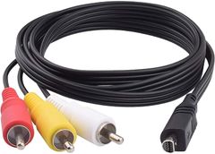 [Fast Shipping] Replacement VMC-15FS VMC-30FS 10-Pin Audio Video Line AV TV Output Line Compatible with Sony Handycam Cameras DCR-SR90/DPP-EX50/HDR-CX7/HDR-FX7 and other models (1.2m)