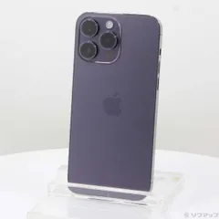 〔中古品〕 iPhone14 Pro Max 512GB ディープパープル MQ9J3J／A SIMフリー【371】