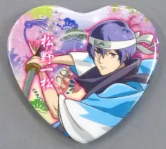 【中古】バッジ・ピンズ(キャラクター) 一松(F6) 「セガコラボカフェ おそ松さん ハート型缶バッジ～武士ver.～」