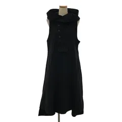 TAKESHI KOSAKA by Y's Pink Label / タケシコウサカバイワイズピンクレーベル | ウール  プルオーバー ワンピース フーディ | 2 | ブラック | レディース