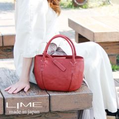 トートバッグ ミニトート レディース 本革 シンプル バケツ型 ブランド 高級 レザー 牛革 革 大人 女性 おしゃれ かわいい 日本製 ライム LIME L1562 ワイン