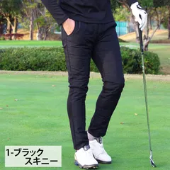 ダウンパンツ メンズ ゴルフパンツ ダウン80% 裏起毛 ゴルフウェア 裏フリース ジョガーパンツ スキニー ボア おしゃれ アウトドア ボトムス スポーツウエア 登山 秋冬 暖 防寒 bt46 1-ブラックスキニー