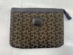 CELINE マカダム ポーチ クラッチ M06 レザー - メルカリ