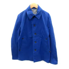 EDIFICE スプリングコート 紺系　エディフィス エディフィス EDIFICE ステンカラーコート スプリングコート ショート