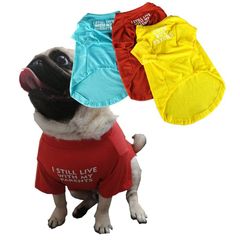 新品 犬服 ちくわちゃん プリントTシャツ  ペット服 パグ服 夏犬服
