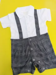訳あり品男の子ベビー　半袖フォーマルカバーオール　ロンパース　70cm 80cm