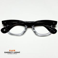 処分価格 Garrett Leight メガネ ｜正規新品｜ギャレットライト 米国ブランド｜LO-B PGY｜純正ケース・クロス付｜ 黒 透明