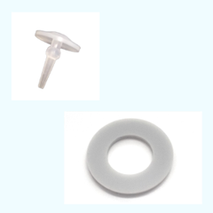 EZSODA-SBP2: 交換用バルブ3個、交換用パッキン(硬め、色:グレー、2㎜厚)3枚 ※適合モデル EZSODA02