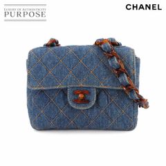 シャネル CHANEL マトラッセ べっ甲柄 プラチェーン ショルダー バッグ デニム ブルー ヴィンテージ ゴールド 金具 Matelasse Bag 90278158