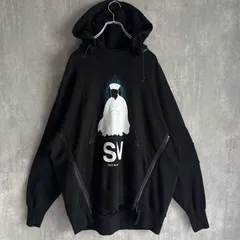 UNDERCOVER2019AW黒ケーブルニットドッキング ダウンパネル