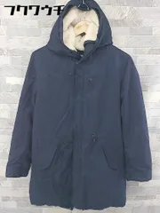 ◇ ◎ NATURAL BEAUTY BASIC ライナー付き 長袖 コート サイズM ネイビー系 レディース 【中古】 【1103220006285】