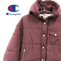【美品!!送料無料!!】 Champion チャンピオン サーモライト ボリューム ショート ダウンジャケット ワインレッド Mサイズ 冬服 ウィンターコート レディース 古着 アパレル